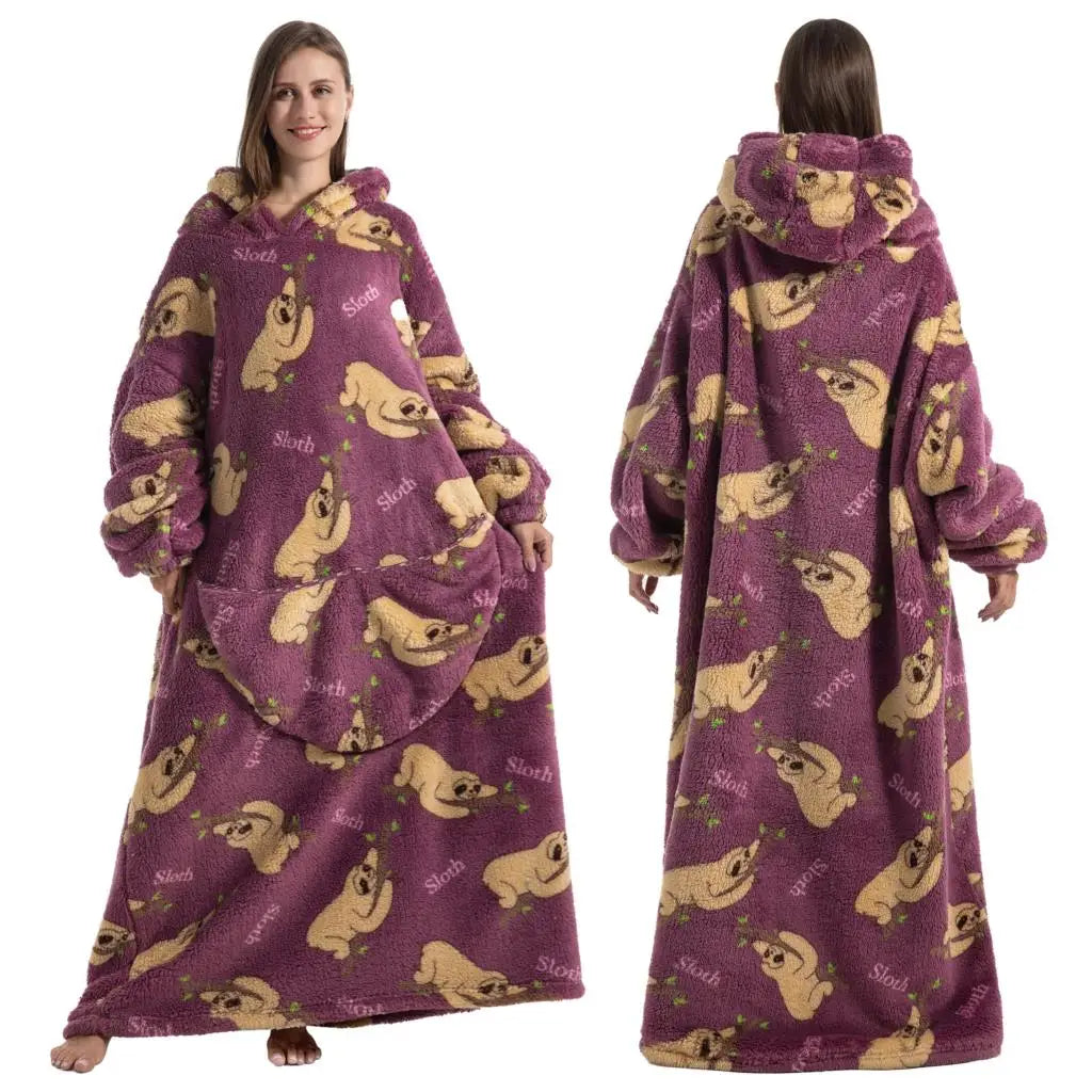 Sloth Oversize Adult Hoodie