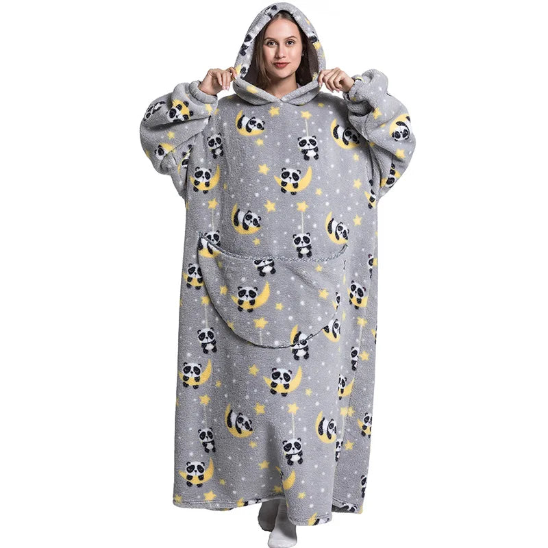 Panda Oversize Adult Hoodie