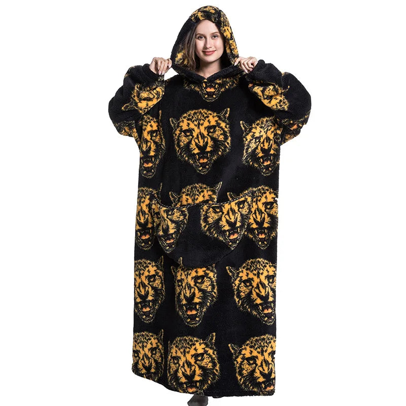 Leopard Oversize Adult Hoodie