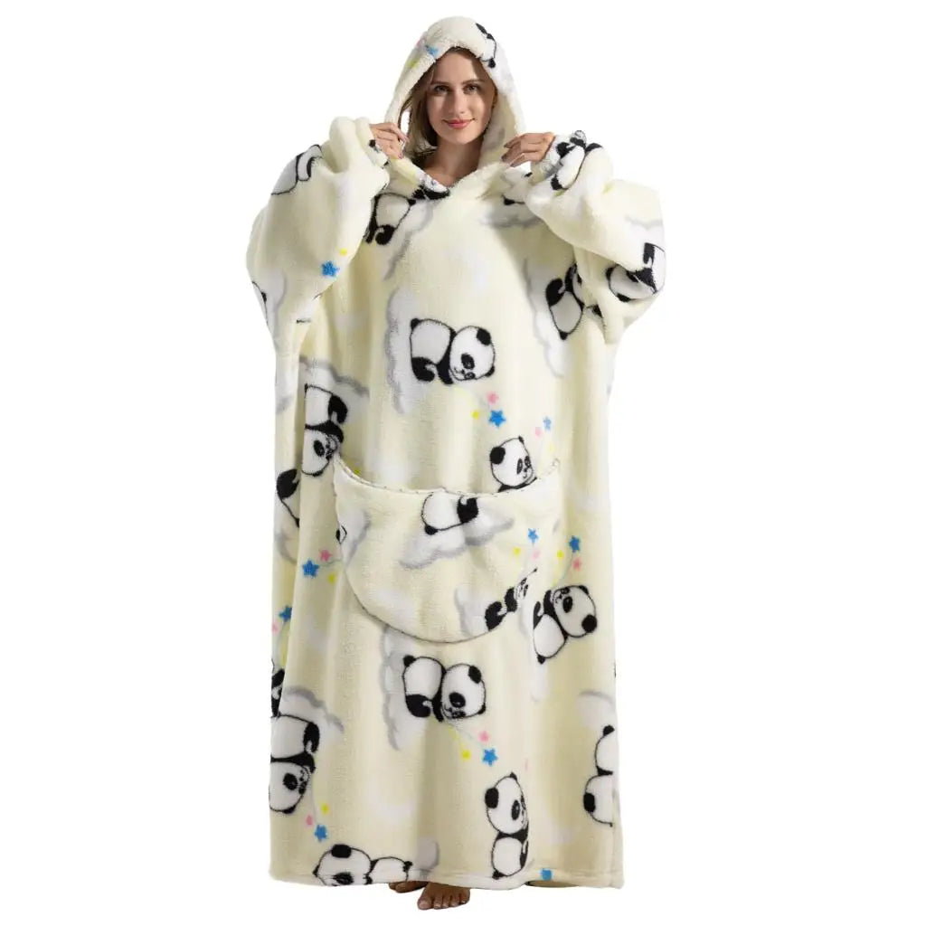 Panda 2 Oversize Adult Hoodie
