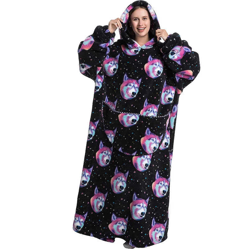 Dog Head Oversize Adult Hoodie
