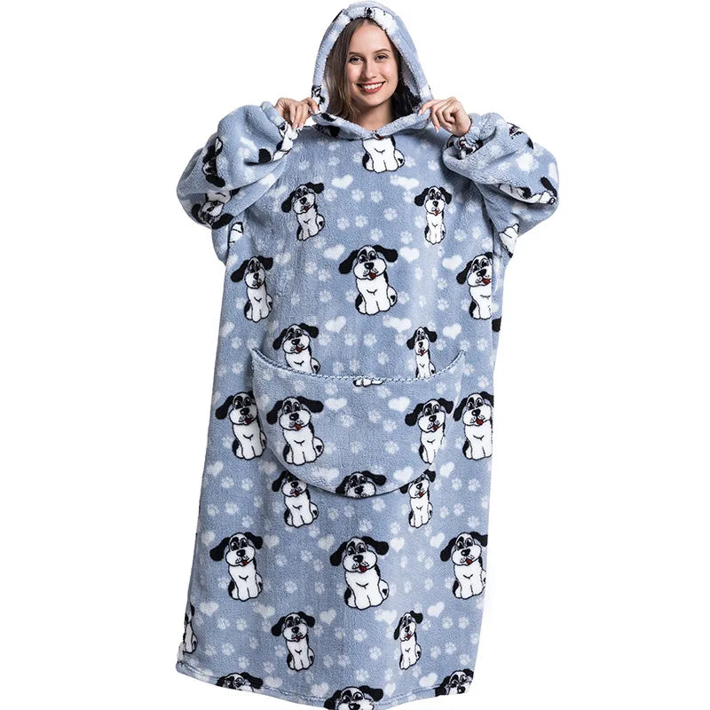 Ear Dog Oversize Adult Hoodie