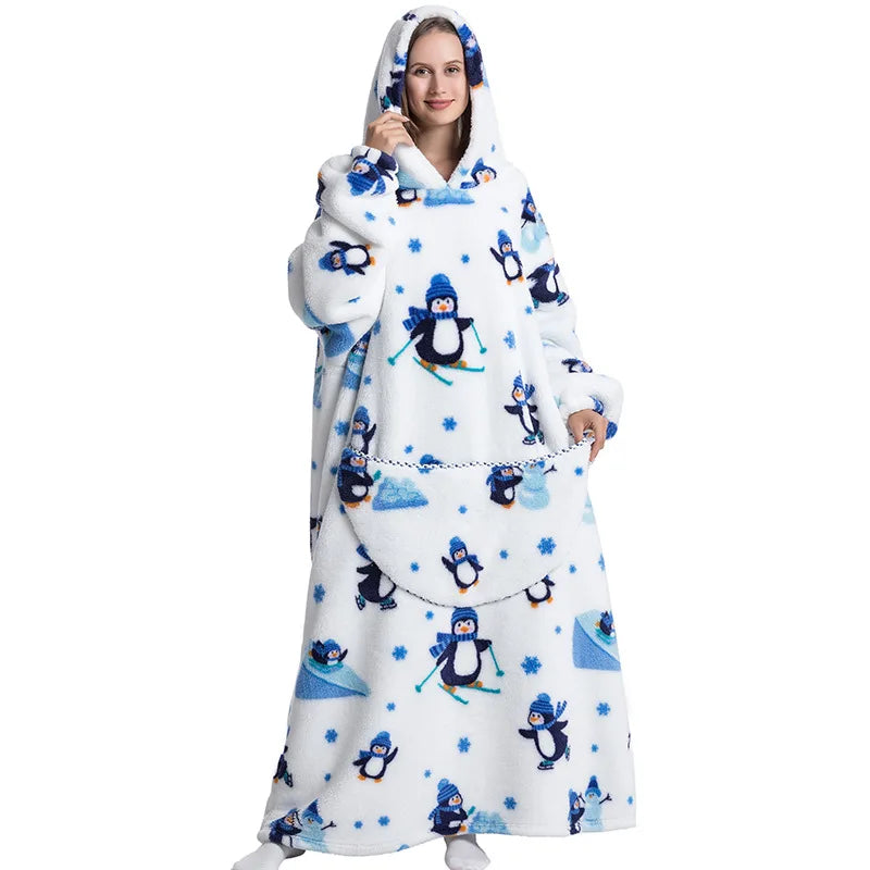 Penguin Oversize Adult Hoodie
