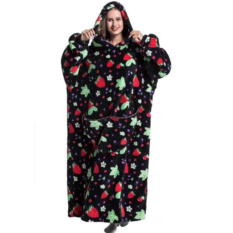 Strawberry Oversize Adult Hoodie