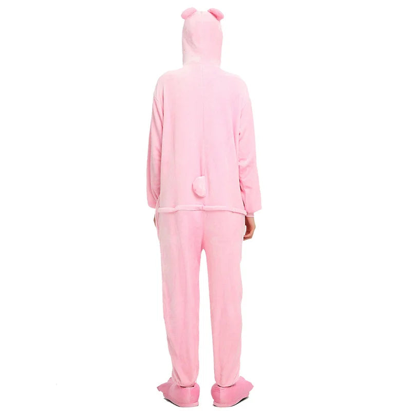 Pink Pig Fluffy Pajamas
