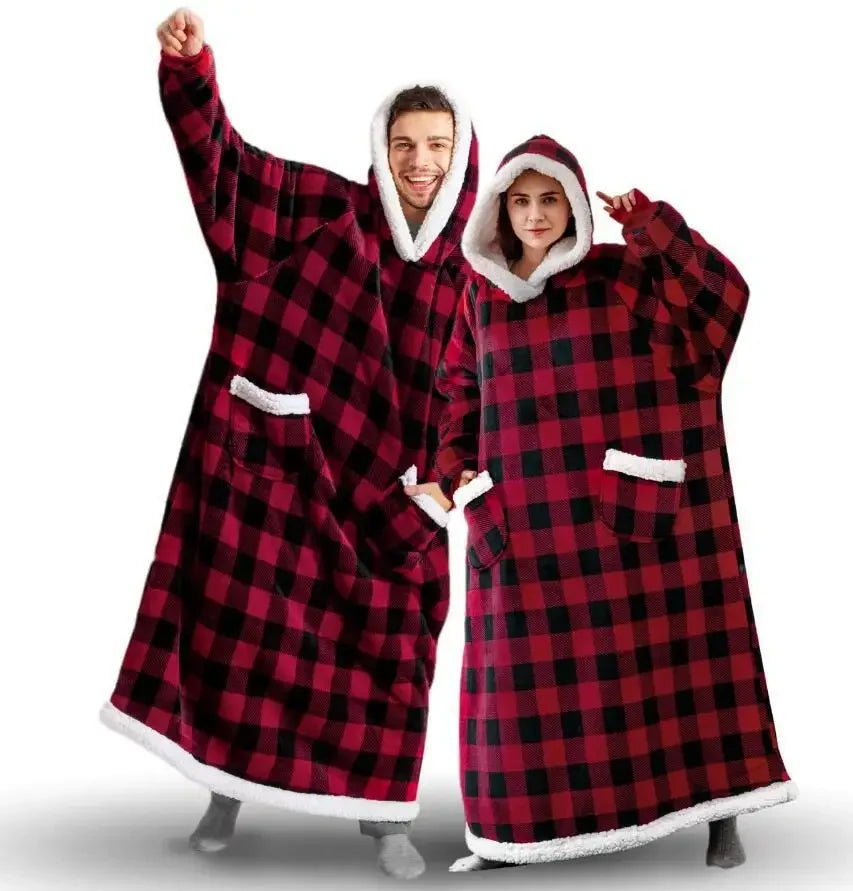 Checkered Oversize Adult Hoodie