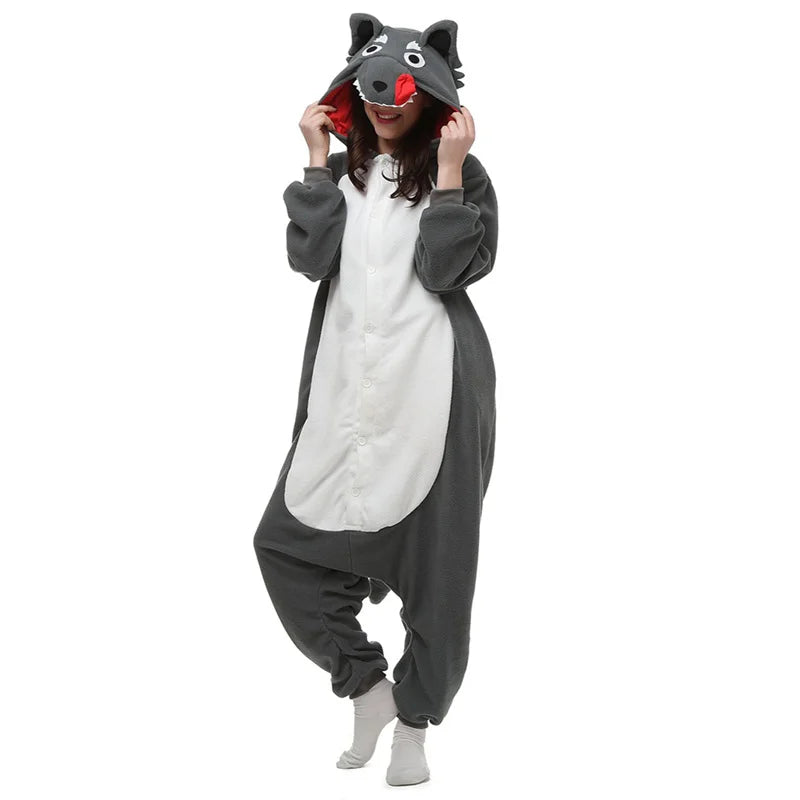 Wolf Jumpsuit Pajamas