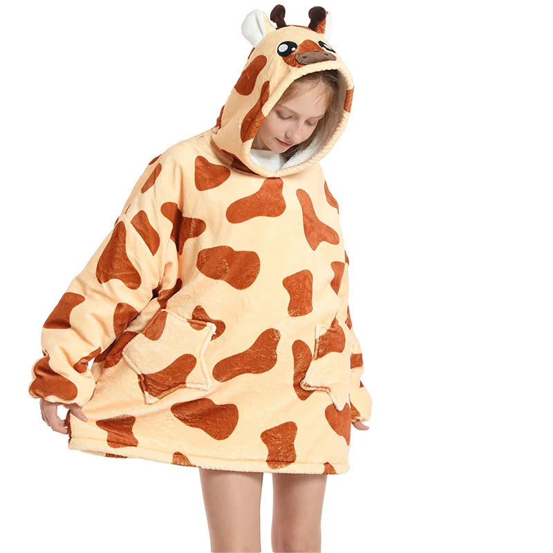 Cow Kids Oversize Blanket Hoodie