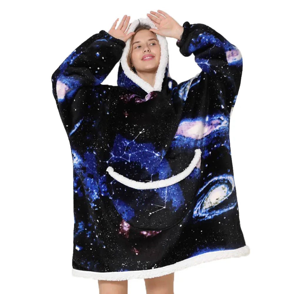 Galaxy 2 Short Oversized Blanket Hoodie