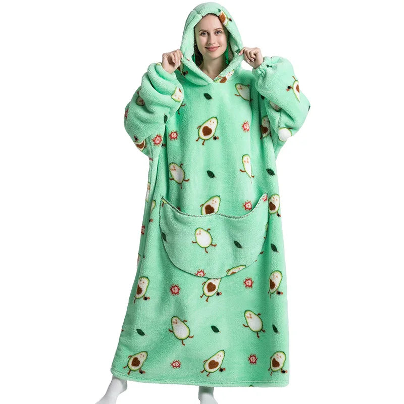 Bomb Avocado Oversize Adult Hoodie
