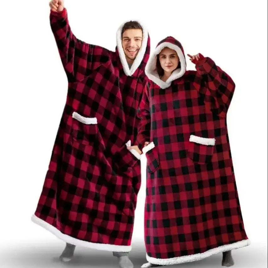 Checkered Oversize Adult Hoodie