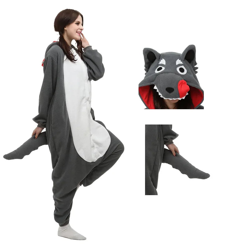 Wolf Jumpsuit Pajamas